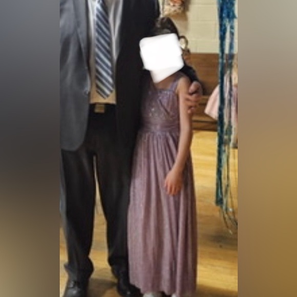 Purple Glitter Evening Dress - Picture 8 of 8